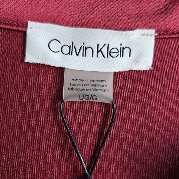 NWT Calvin Klein Womens V-neck Blouse Sz Large - Picture 5 of 7